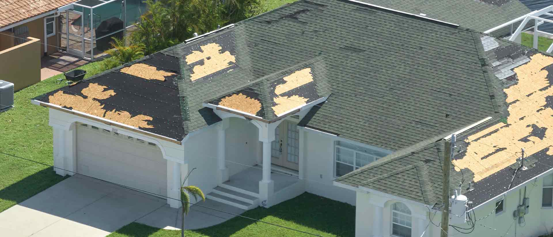 Florida Ranch House Roof Storm Damage